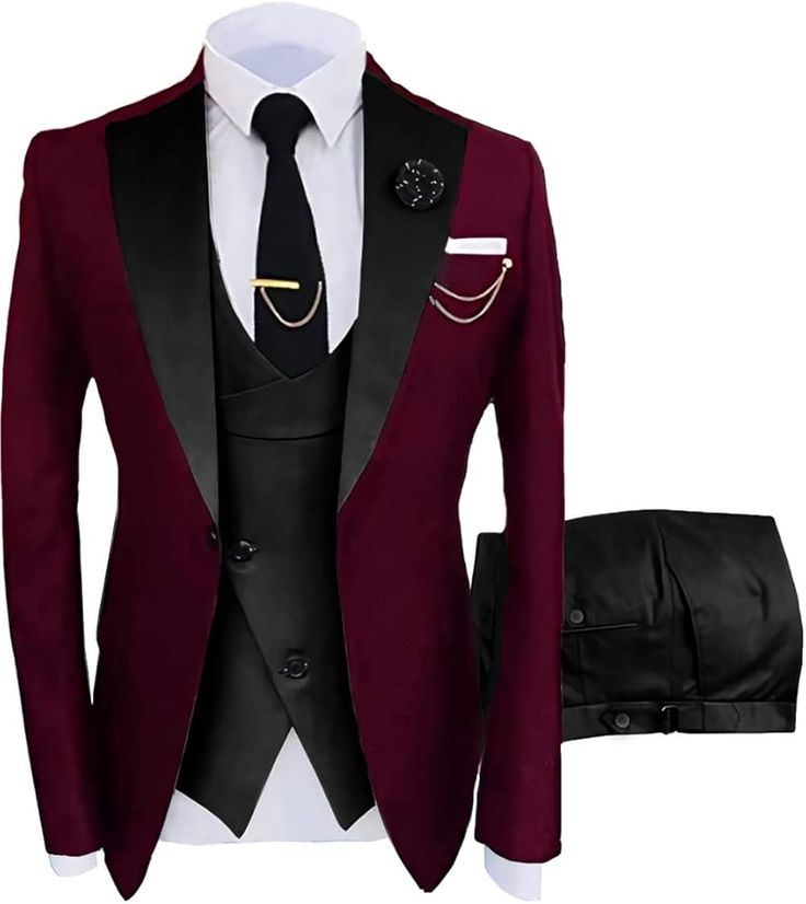 Black jacquard tuxedo on a mannequin