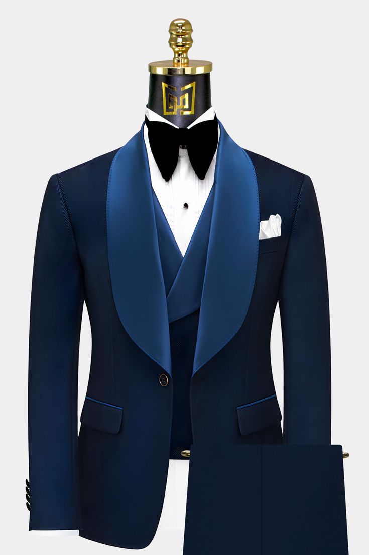 Black jacquard tuxedo